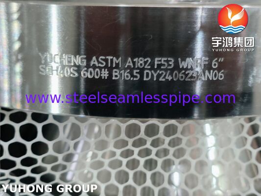 Υπερ-διπλό 2507 φλέγγι ASTM A182 UNS S32750 / F53 Υπερ-διπλό φλέγγι λαιμού συγκόλλησης
