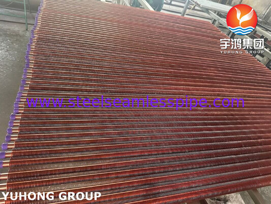 ASTM B111 C70600 Εκχυλισμένοι φτερωτοί σωλήνες για θαλάσσιους εναλλάκτες θερμότητας