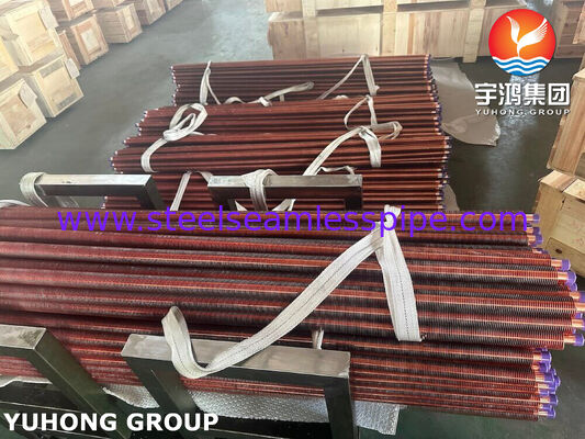 ASTM B111 C70600 Εκχυλισμένοι φτερωτοί σωλήνες για θαλάσσιους εναλλάκτες θερμότητας