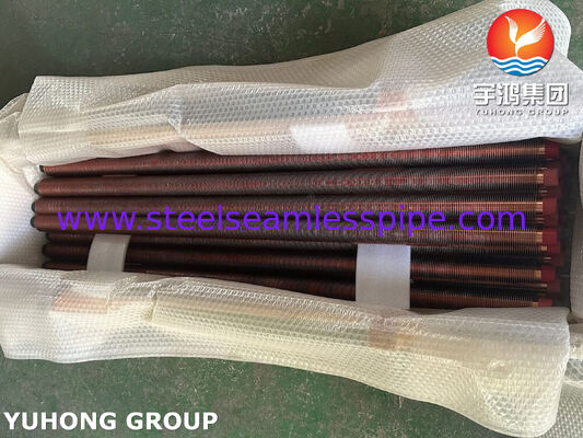 ASTM B111 C70600 Εκχυλισμένοι φτερωτοί σωλήνες για θαλάσσιους εναλλάκτες θερμότητας