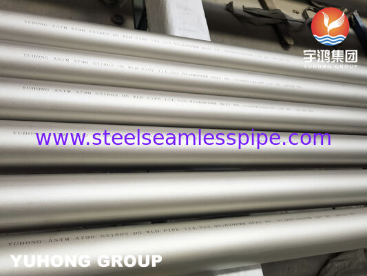 ASTM A790 UNS S31803 Διπλής ζυγισμένος σωλήνας από ανοξείδωτο χάλυβα για διαβρωτική βιομηχανική χρήση