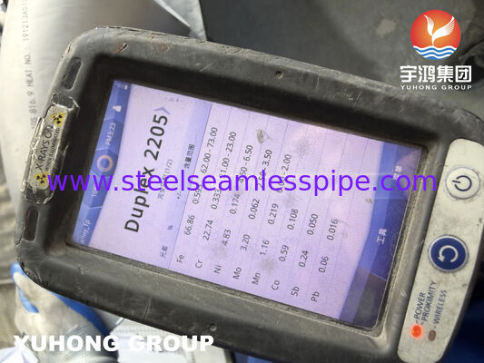 ASTM A815 S31803 Διπλό ανοξείδωτο χάλυβα 90 μοίρες Μεγάλη ακτίνα αγκώνα