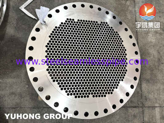ASTM A182 F316L Ανοξείδωτο Ατσάλι Σφυρηλατημένο Φύλλο Σωλήνων με Οπές Σωλήνων Κατεργασμένες με Ακρίβεια για Εναλλάκτες Θερμότητας