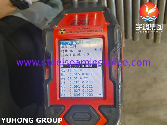 Χάλυβα ατσάλινο αδιάβροχο σωλήνα ASTM A268 TP410 1.4006 Σωλήνα κλιβάνου για τη βιομηχανία διύλισης