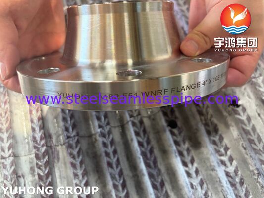 ASTM A182 F51 Φλάνσα UNS S31803 Διπλής χάλυβα ζύγιση λαιμό φλάνσα σφυρηλατημένη WNRF φλάνσα