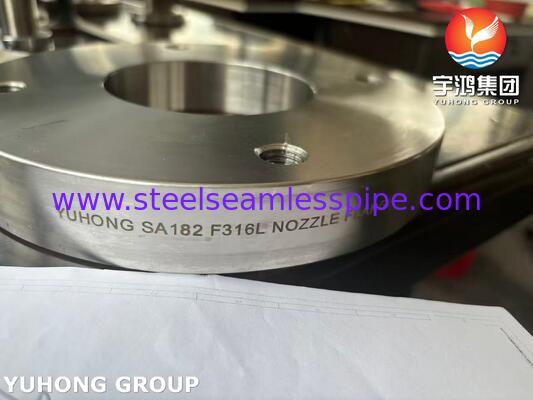 ASME SA182 F316L Ανοξείδωτη Φλάντζα Ακροφυσίου Σφυρηλατημένης Φλάντζας για Δοχείο Πίεσης