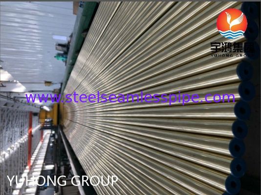ASTM B111 C44300 O61 Χάλκινος Σωλήνας Χωρίς Ραφή Ορείχαλκου Στρογγυλός Σωλήνας Χαλκού για Εφαρμογές Εναλλάκτη Θερμότητας