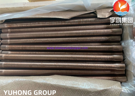 ASME SB111 C70600 Εξωθήθηκε χαμηλή φτερούγα σωλήνα