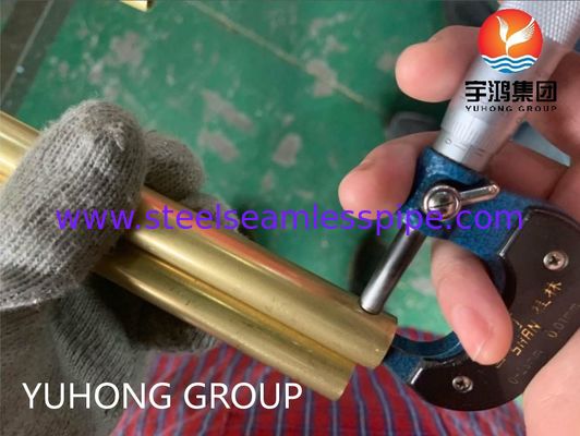 Αδιάβροχο σωλήνα από κράμα χαλκού ASTM B111 C68700 για εφαρμογές σε θερμοανταλλάκτη και συμπυκνωτή