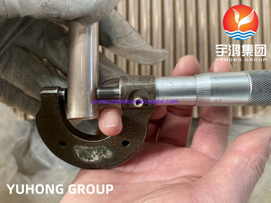 ASTM B111/ ASME SB111 C70600 Χωρίς ραφές σωλήνας από κράμα χαλκού-νικέλου για εναλλάκτη θερμότητας
