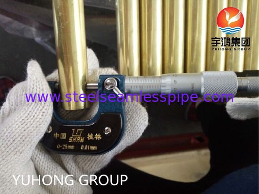 Άθραυστος σωλήνας από κράμα χαλκού ASTM B111 C44300 για συμπυκνωτή και εναλλάκτη θερμότητας με αντοχή στη διάβρωση