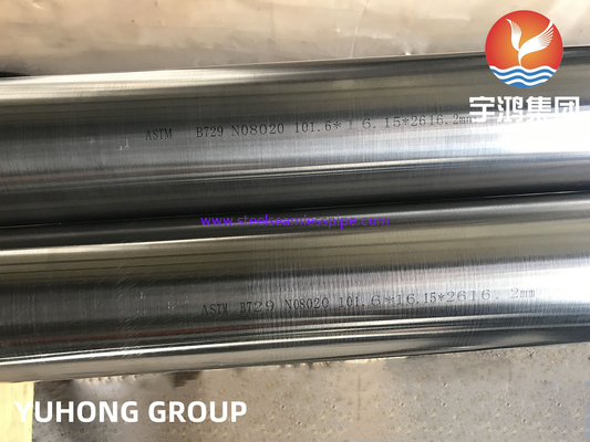 Σωλήνες από κράμα νικελίου ASTM B729 Alloy20,N08020, 2.4660 Σωλήνες Hastelloy