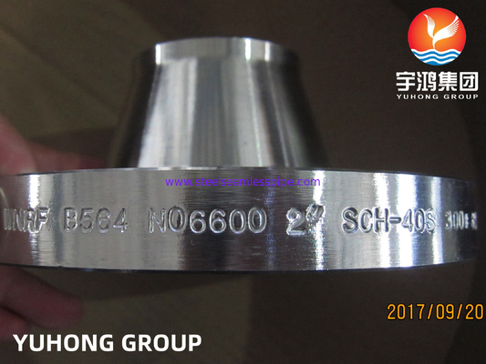 ASTM B564 Inconel 600 / UNS N06600 Νικέλιο, κράμα χάλυβα, πλαστική φλάντσα λαιμού συγκόλλησης