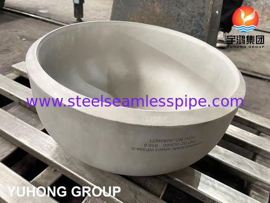 ASME SA403 WP304-S ΑΝΟΞΕΙΔΩΤΟ ΚΑΠΑΚΙ ΤΕΛΟΥΣ ΣΥΓΚΕΝΤΡΩΣΗΣ ΣΥΓΚΟΛΛΗΣΗΣ B16.9