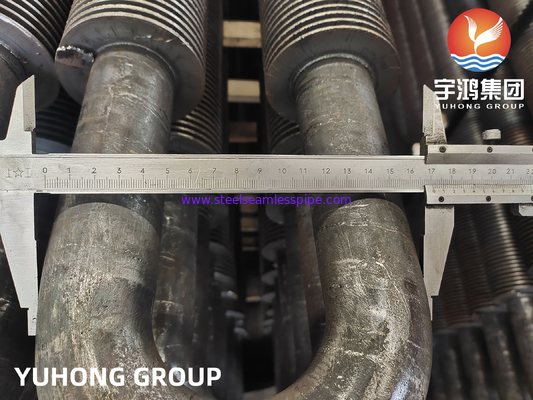 Χάλυβα άνθρακα U Bend HFW Fined Tube ASTM A106 Gr.B Για εναλλάκτη θερμότητας
