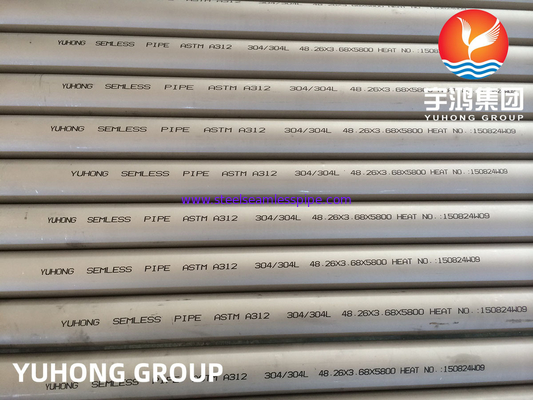 ASTM A312 TP304, TP304L Χάλυβα από ανοξείδωτο χάλυβα