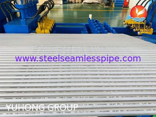 ASME SA213 TP316L Σωλήνας από ανοξείδωτο χάλυβα ανθεκτικός στη διάβρωση, χωρίς ραφή, για λέβητες και εναλλάκτες θερμότητας με προσαρμοσμένο μέγεθος