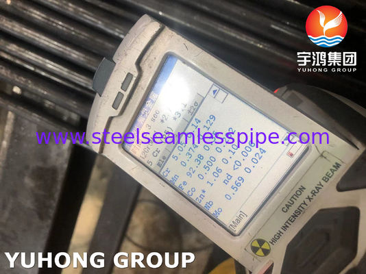 Σωλήνας από κράμα χάλυβα ASME SA213 T5 χωρίς ραφή, βαμμένος μαύρος με αντοχή σε υψηλή θερμοκρασία για εναλλάκτη θερμότητας λέβητα