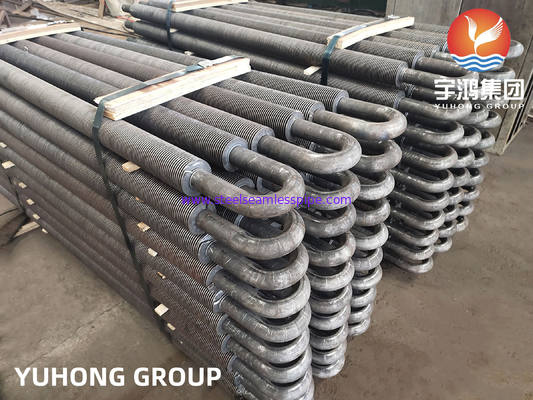 Χάλυβα άνθρακα U Bend HFW Fined Tube ASTM A106 Gr.B Για εναλλάκτη θερμότητας