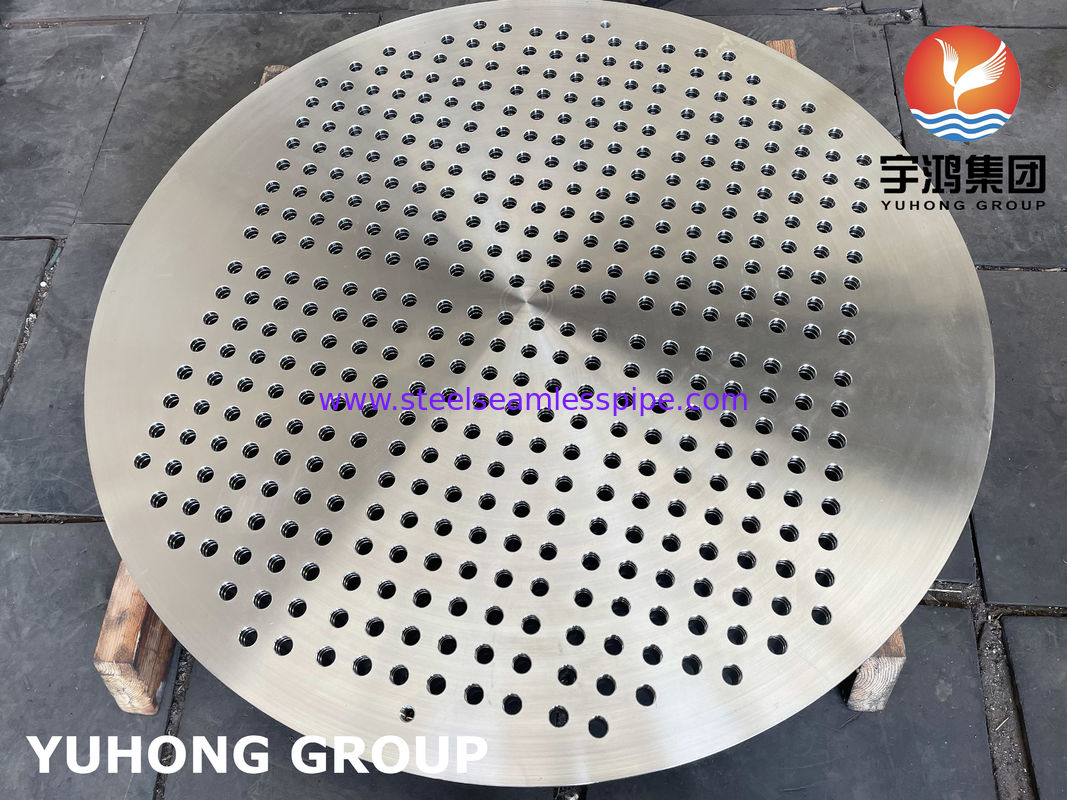 ASTM A182 F316L Tubesheet από ανοξείδωτο χάλυβα για εναλλάκτες θερμότητας κελύφους και σωλήνων
