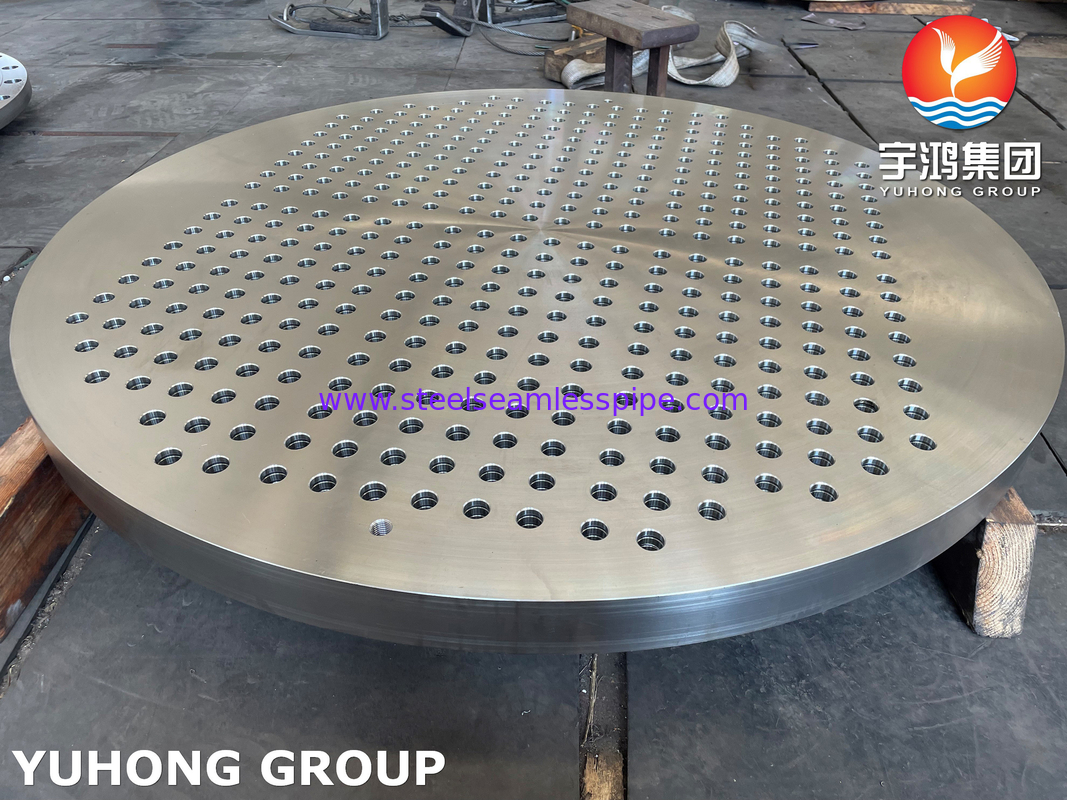 ASTM A182 F316 Πίνακας σωλήνων από ανοξείδωτο χάλυβα μεγάλης διαμέτρου, σφυρηλατημένο για εξαρτήματα εναλλάκτη θερμότητας