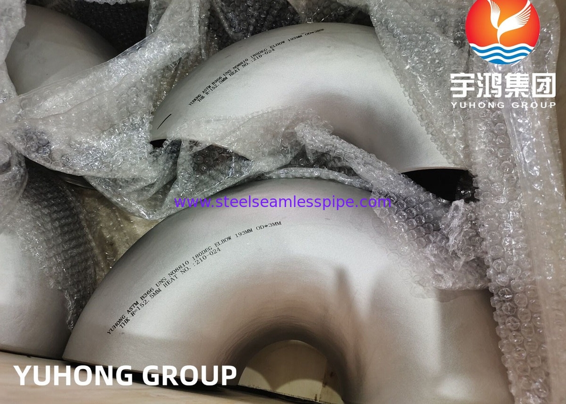ASTM B366 / ASME SB366 Inconel 600 UNS N06600 Νικελικό κράμα αγκώνα για πυρηνική μηχανική