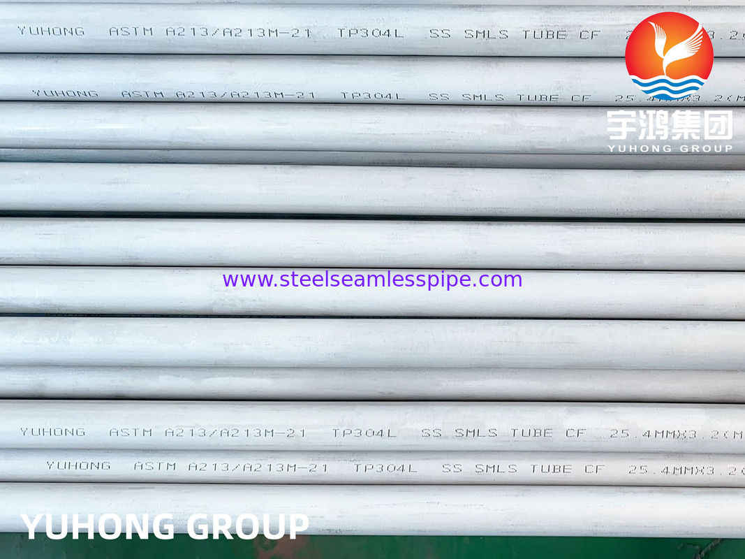 Άνευ ραφής σωλήνες ανοξείδωτου ASTM A213 TP304L για τη χημική ουσία ανταλλακτών θερμότητας