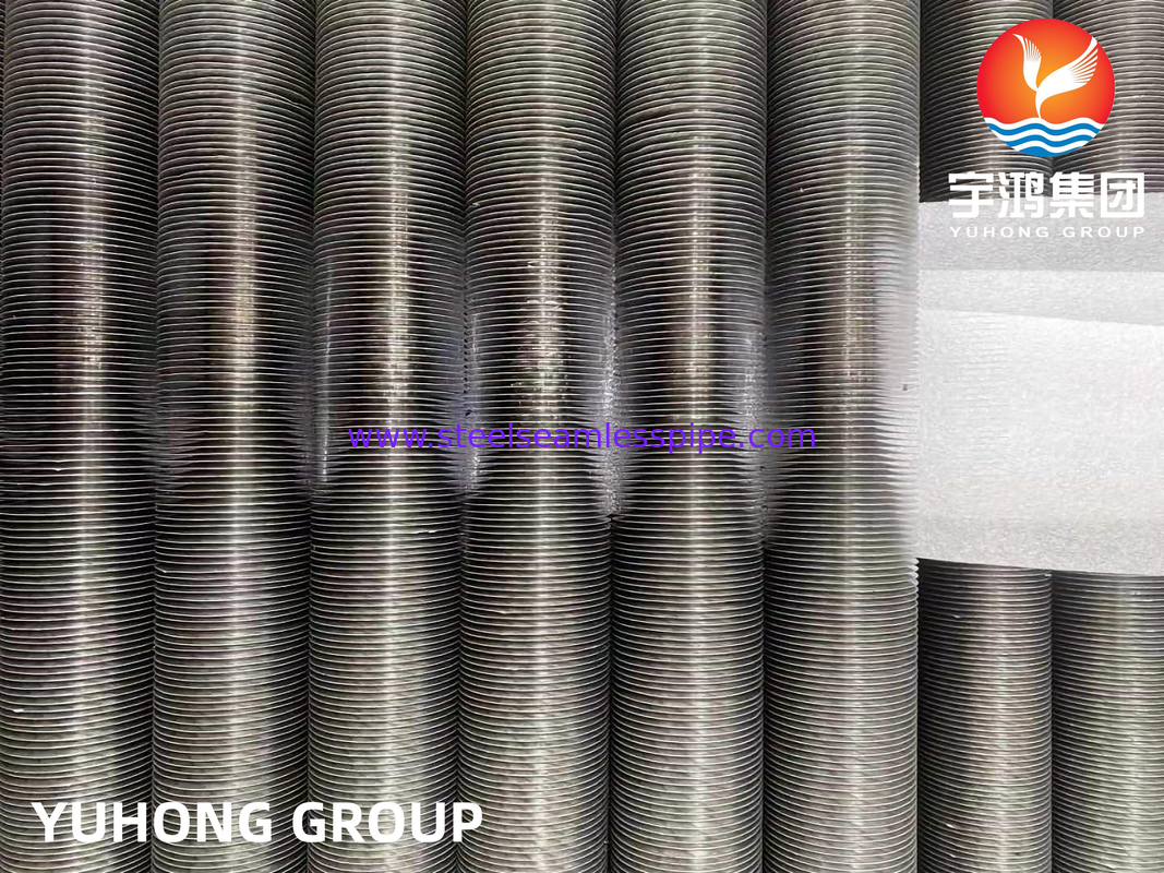 ASME SB163 UNS N04400 Νικελικό κράμα ενσωματωμένο σωλήνα τύπου G με πτερύγια από αλουμίνιο