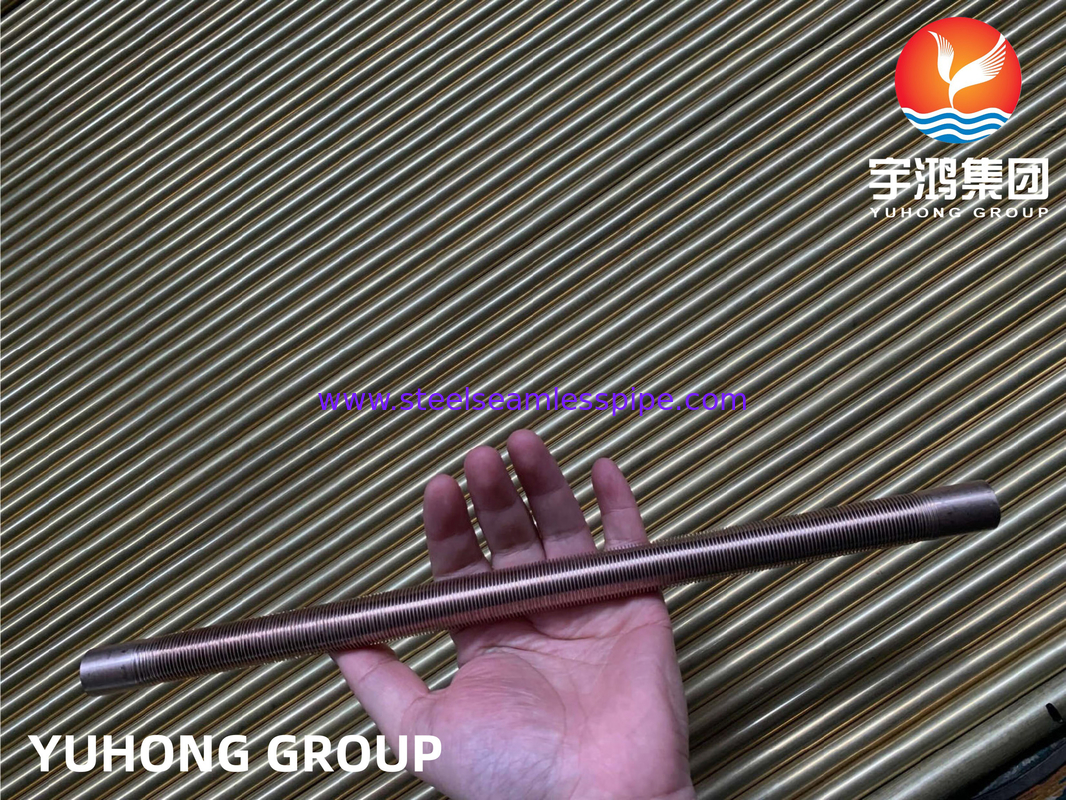 Κράμα νικελίου χαλκού 90 / 10 C70600 Αλουμίνιο εξωθημένο πτερύγιο σωλήνα για εναλλάκτη θερμότητας Ψύκτη αέρα θέρμανσης υγρού ψύξης