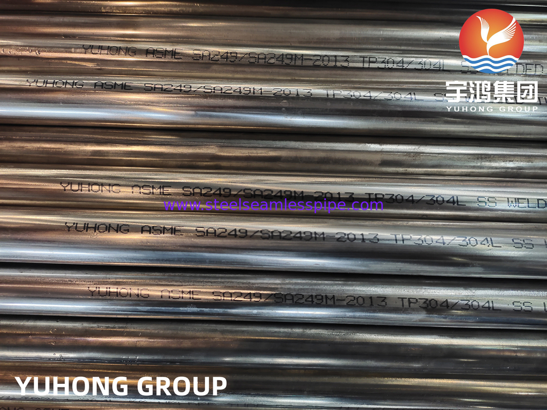 ASME SA249 TP304/304L 1.4301/1.4307 Χάλυβα από ανοξείδωτο χάλυβα