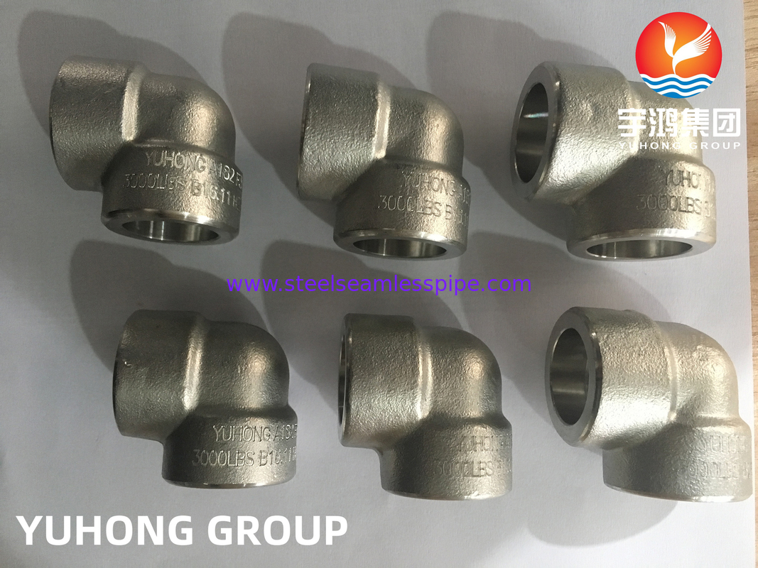 ASTM A182 F304 Χάλυβας από ανοξείδωτο χάλυβα σφυρηλατημένο με προσαρμογή 90 DEG.11
