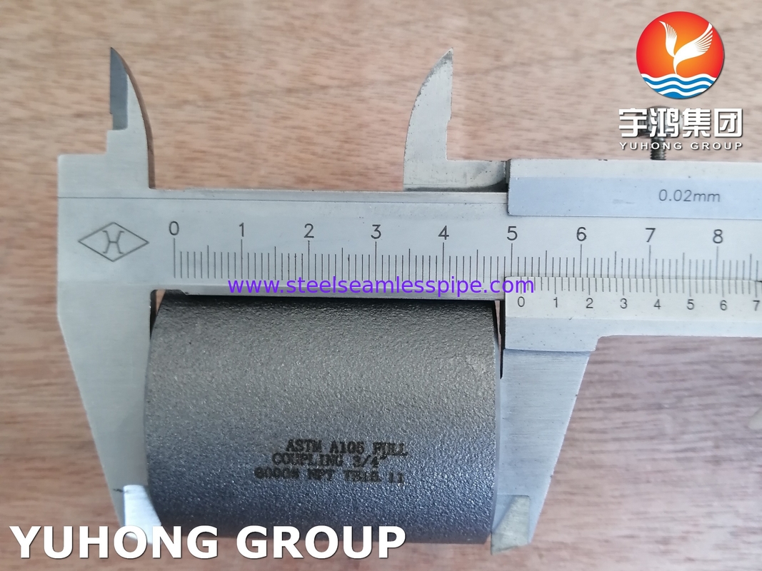 ASTM A105 Χάλυβας άνθρακα πλαστικής πλήρους σύνδεσης NPT 6000LBS B16.11 για τη χημική βιομηχανία