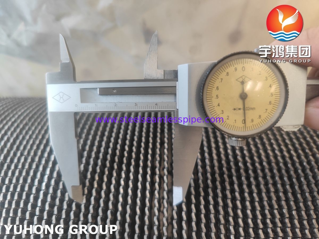 ASME SA312 TP347 HFW Οδοντωτός σωλήνας με πτερύγια για θερμάστρα πυρκαγιάς, Αντοχή σε οξείδωση σε υψηλή θερμοκρασία