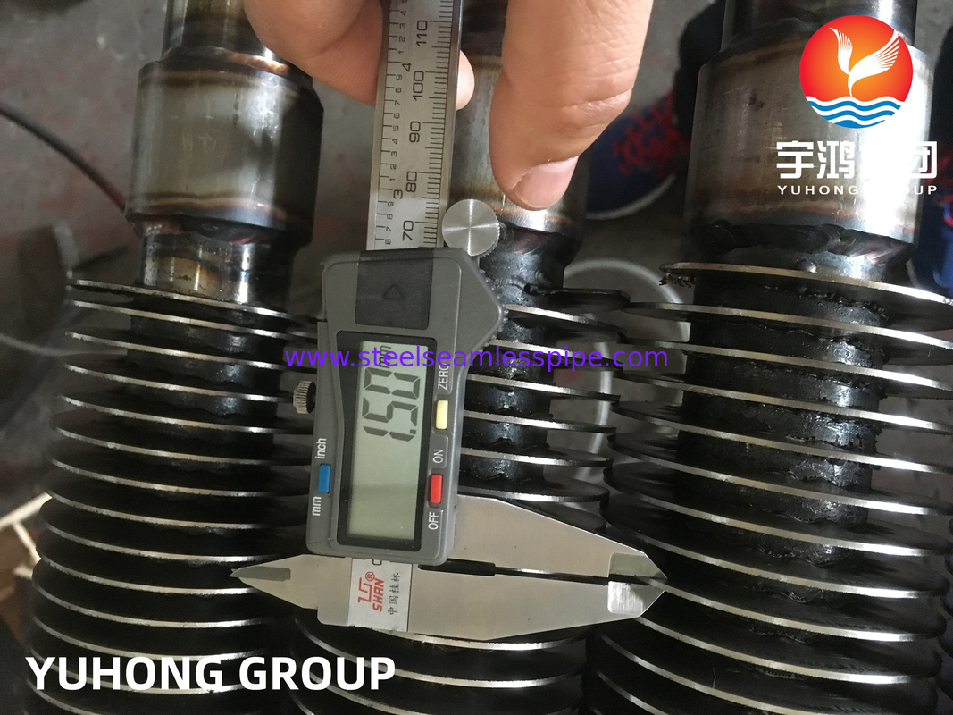 Τύπος με πτερύγια HFW: ASTM A213 Base Tube + AISI 410 ((11Cr) Πτερύγια HFW για προθέρμανση καυσαερίων H2S