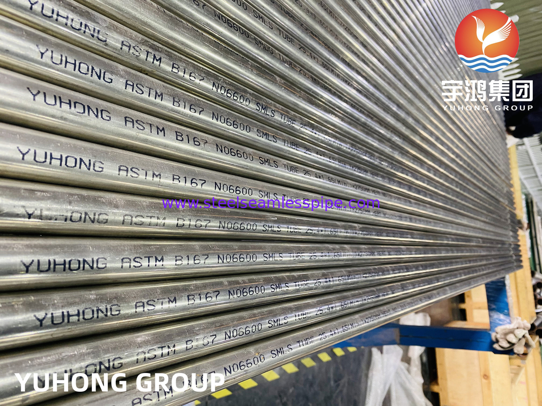 ​​ASME SB167 Σωλήνας Inconel 600 Χωρίς Ραφή Ανθεκτικός σε SCC Χλωριούχων για Αντιδραστήρες Υδρογόνωσης