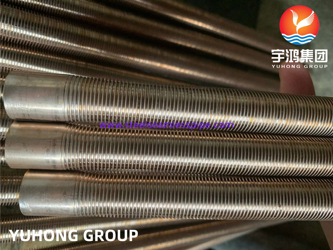 ASTM B111 C70600 O61 Χάλκινο νικελικό κράμα χαμηλής φινέλας σωλήνα για μεταφορά θερμότητας