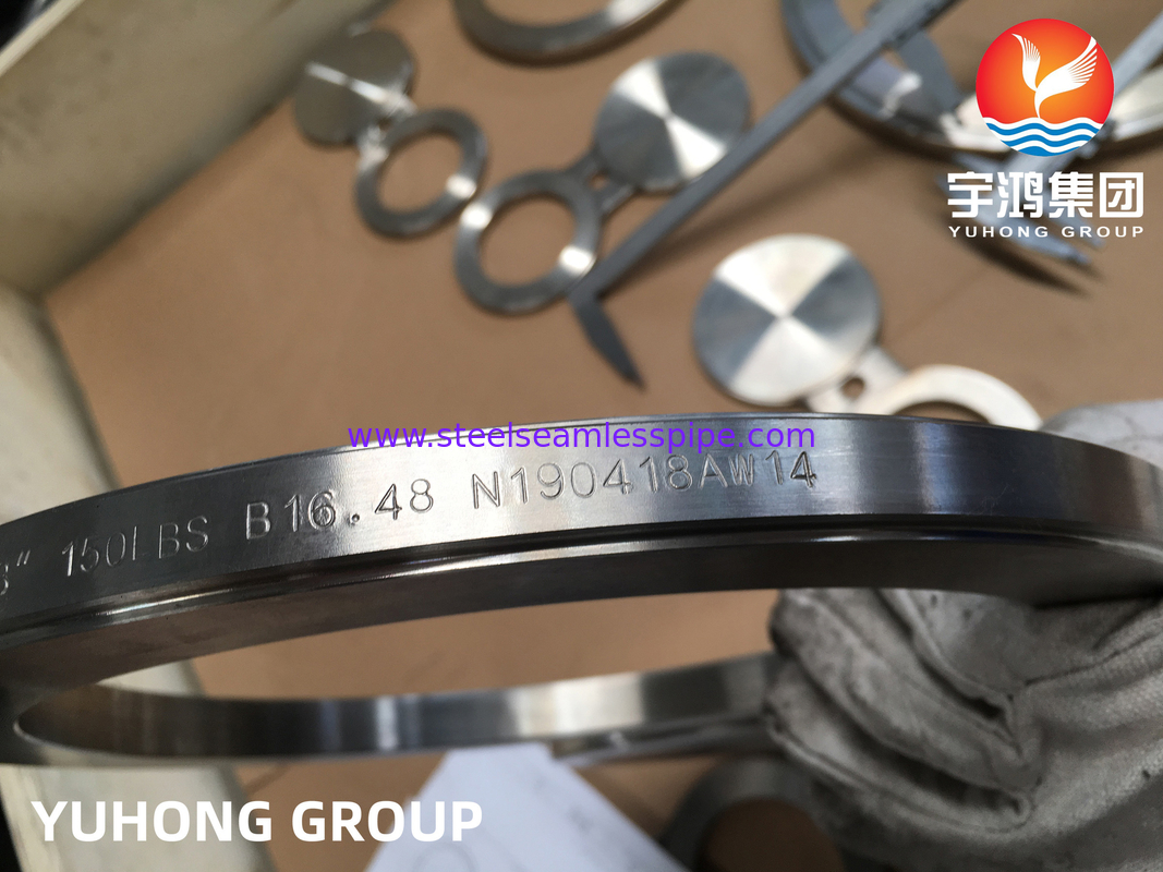Φαλάνδα τυφλής οθόνης, ASTM A182 F316L από ανοξείδωτο χάλυβα, σχήμα 8, RF ASME B16.48