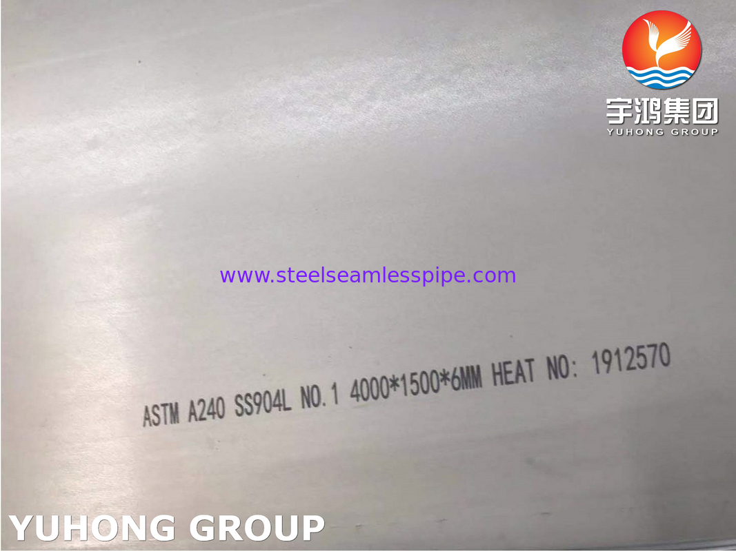 ASTM A240 Πλάκα από ανοξείδωτο χάλυβα 904L με υψηλή αντοχή στην διάσπαση από διάβρωση