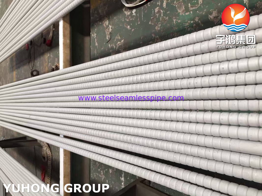GOST9941 12X18H10T TP321 Ατσάλι από ανοξείδωτο χάλυβα κυματοειδές σωλήνα πτερυγίου για ψύκτη αέρα