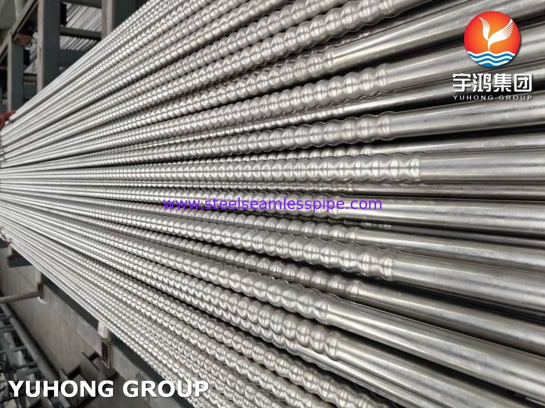 ASTM A213 TP304 Σωλήνας κυματοειδούς χάλυβα από ανοξείδωτο χάλυβα με ενισχυμένο σωλήνα μεταφοράς θερμότητας