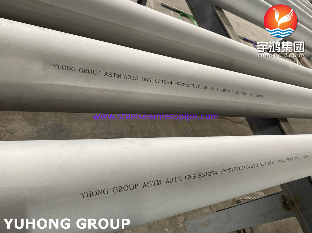 ASTM A312 UNS S31254 254SMO /1.4547 Υψηλό Mo Αυστενίτης Ατσάλι