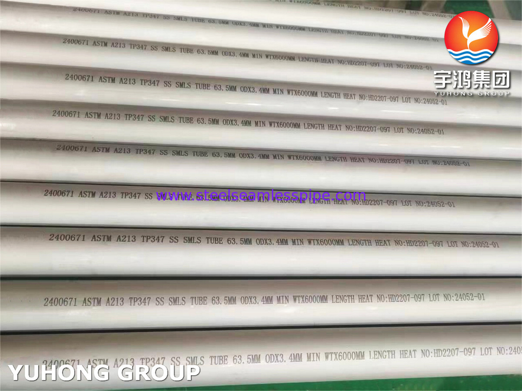 ASTM A213/ASME SA 213 TP347/TP347H Χοντρό σωλήνα από ανοξείδωτο χάλυβα στο λέβητα ανταλλακτήρα θερμότητας