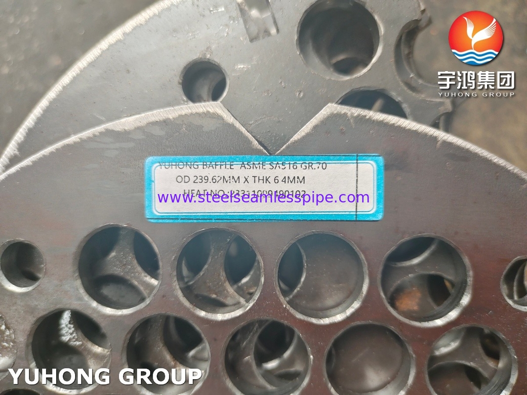 ASTM B171 C71500 Χάλυβα Νικέλιο 70/30 Φύλλα σωλήνων για ανταλλακτές θερμότητας με κέλυφος και σωλήνα