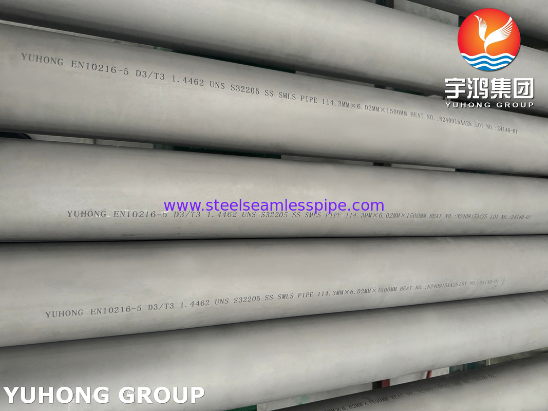 EN 10216-5 1.4462 / UNS S32205 SAF Duplex 2205 Χάλυβα από ανοξείδωτο χάλυβα