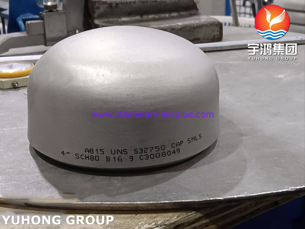 Εφοδιασμός σωλήνων ASTM A815 SAF2507 / UNS S32750 Super Duplex Cap B16.9 BW