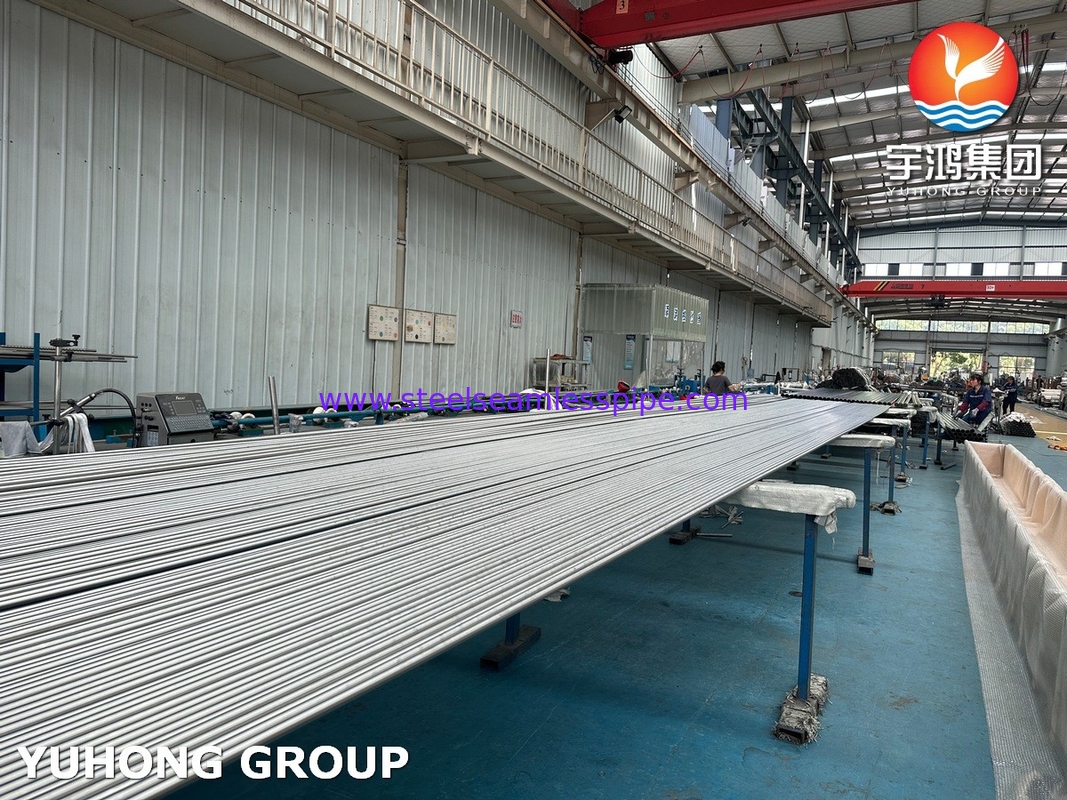ASME SA249 TP316L Ζυγισμένο σωλήνα από ανοξείδωτο χάλυβα υψηλής αντι-διάβρωσης για σωλήνα εναλλάκτη θερμότητας