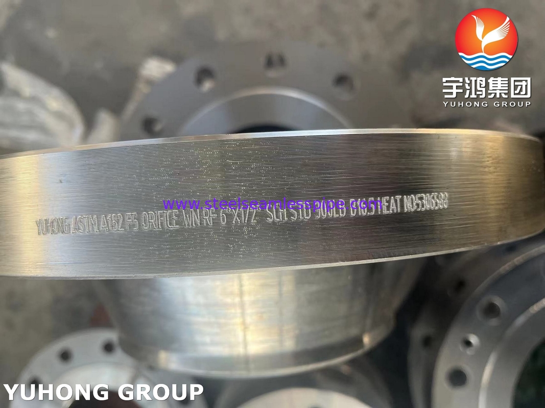 ASTM A182 F5 Φλάνσα από κράμα χάλυβα ASME B16.5 Φλάνσα λαιμού συγκόλλησης με σφυρηλατημένο ορίζοντα
