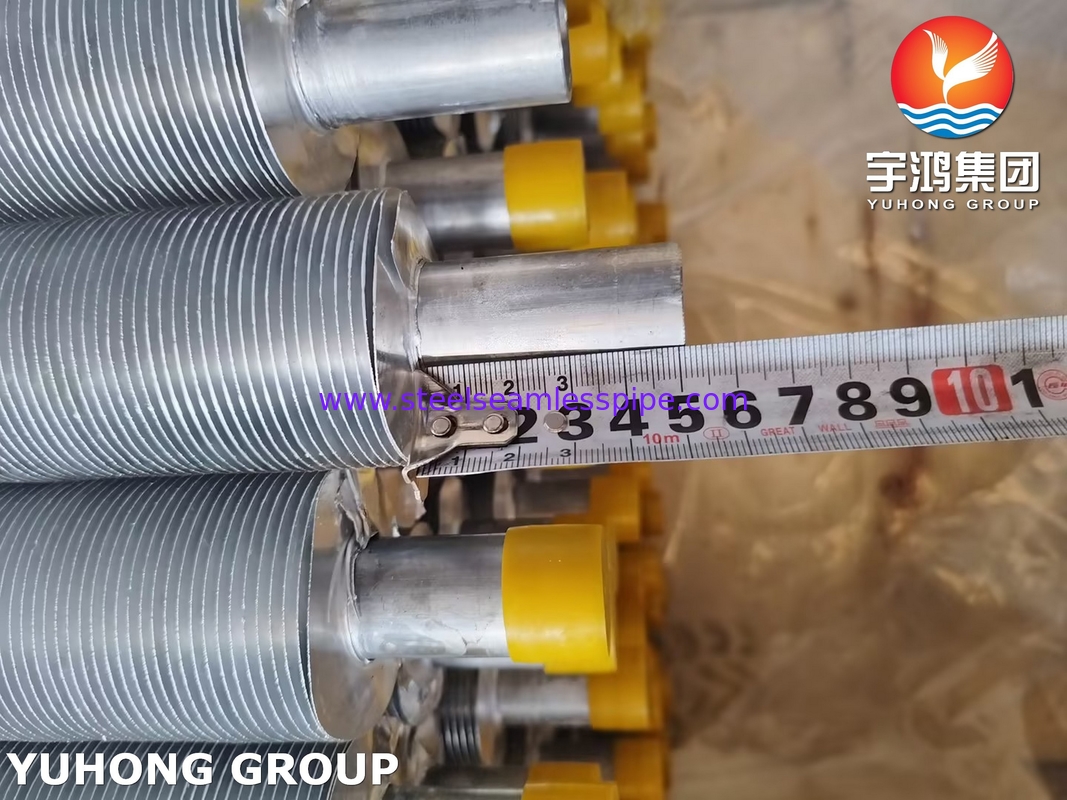 ASME SA249 TP316L Τυποποιημένο σωλήνα πτερυγίου με λωρίδα πτερυγίου Al1100 για ψύκτη αέρα