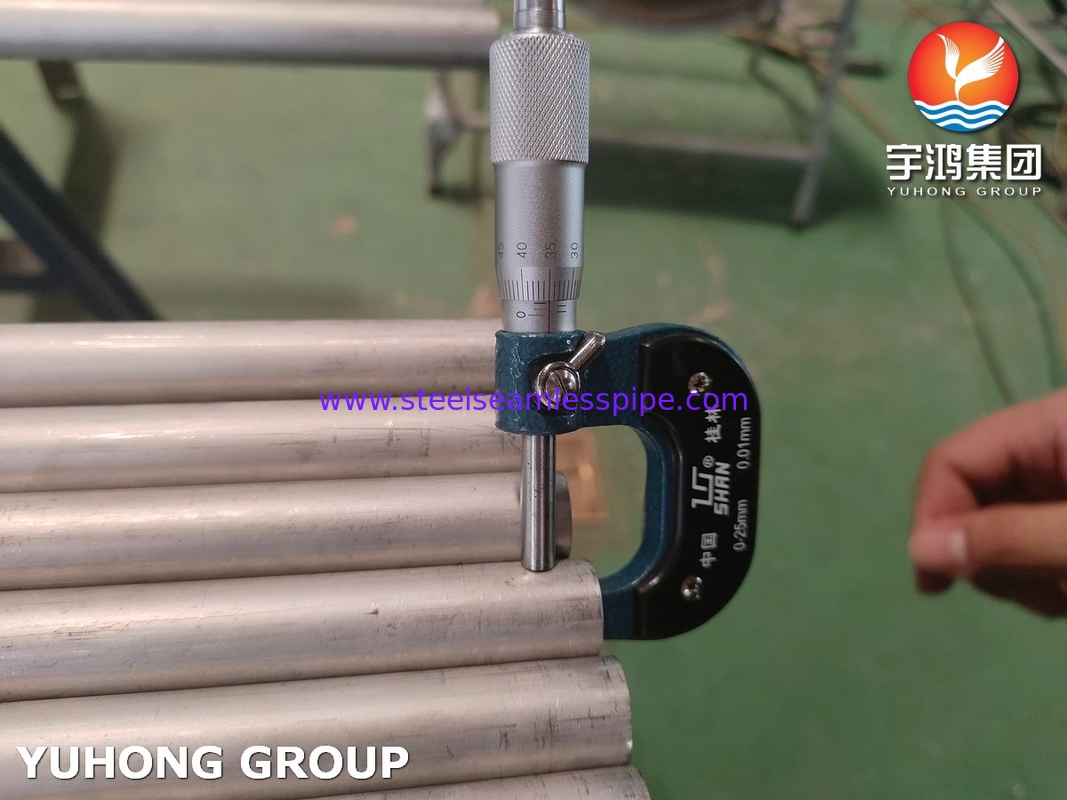 ASME SA789 / ASTM A789 S32750 Διπλός αδιάβροχος σωλήνας από ανοξείδωτο χάλυβα για εναλλάκτη θερμότητας, Χημική εφαρμογή