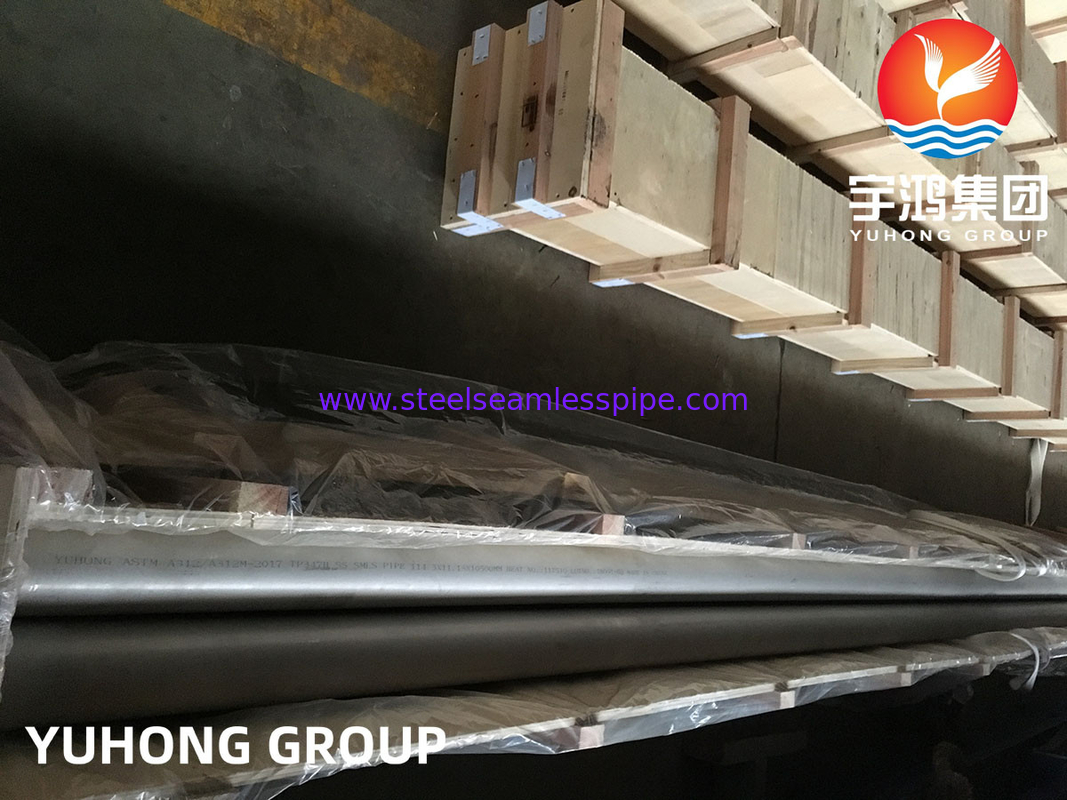 ASTM A312 / ASME SA312 TP347H Αδιάβροχο σωλήνα από ανοξείδωτο χάλυβα για τη χημική βιομηχανία λέβητα